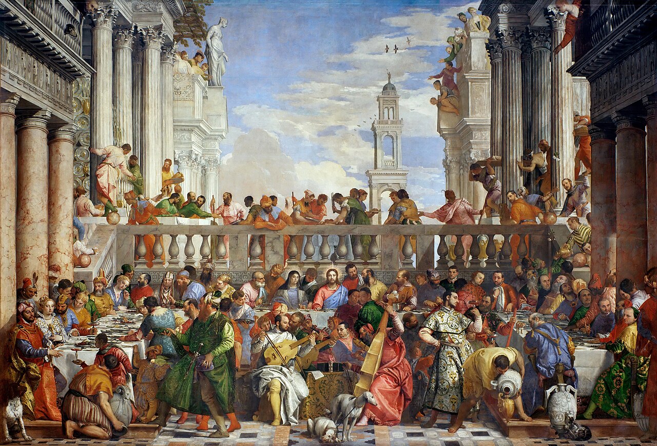 The Wedding Feast at Cana Nozze di Cana 1562-1563 by Paolo Veronese